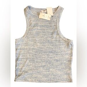 Cotton On Blue Sleeveless Women's Top Ribbed 2X NWT